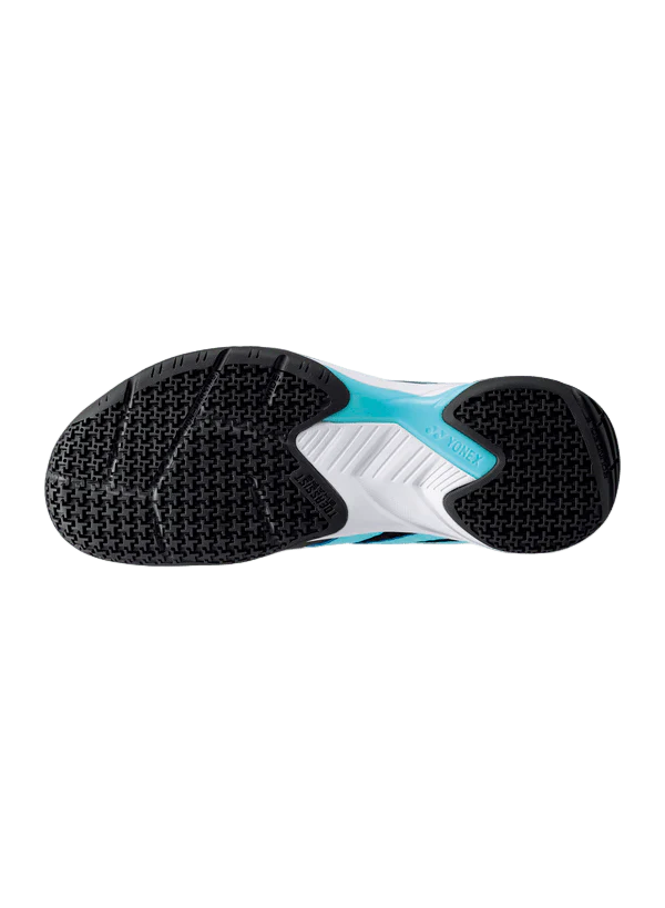Yonex Badminton Shoe Power Cushion Cascade Accel Wide Unisex (Black/Ice Blue) - Image 2