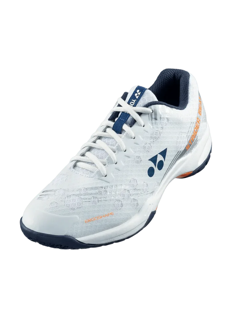 Yonex Badminton Shoe Power Cushion Strider Beat Unisex (White/Orange)