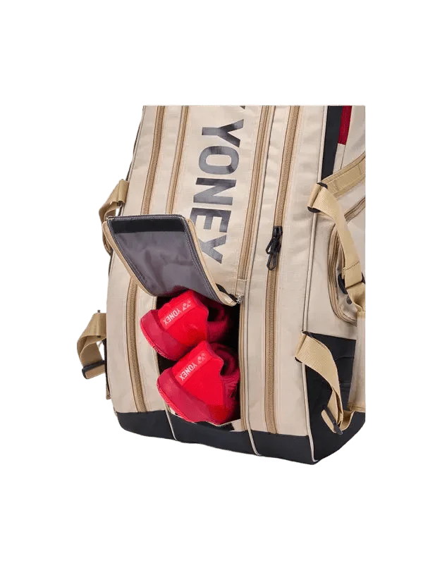 Yonex Gearlogic 9 Racquet Bag (Beige) - Image 6