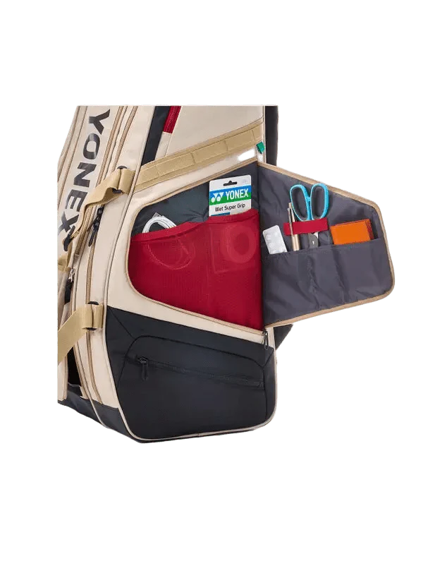 Yonex Gearlogic 9 Racquet Bag (Beige) - Image 9