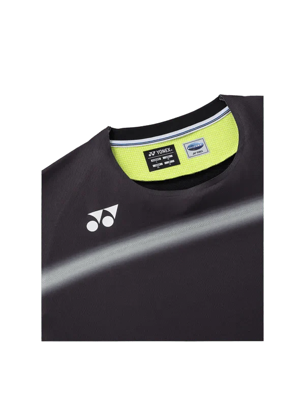 Yonex Men's Crew Neck Shirt 10711 (Black) - Image 3