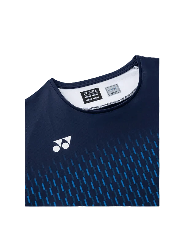 Yonex Men's Crew Neck Shirt 10713 (Dark Navy) - Image 3