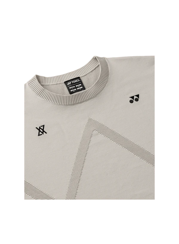 Yonex Men's Sweater 30104 (Grayish Beige) - VA Edition - Image 3