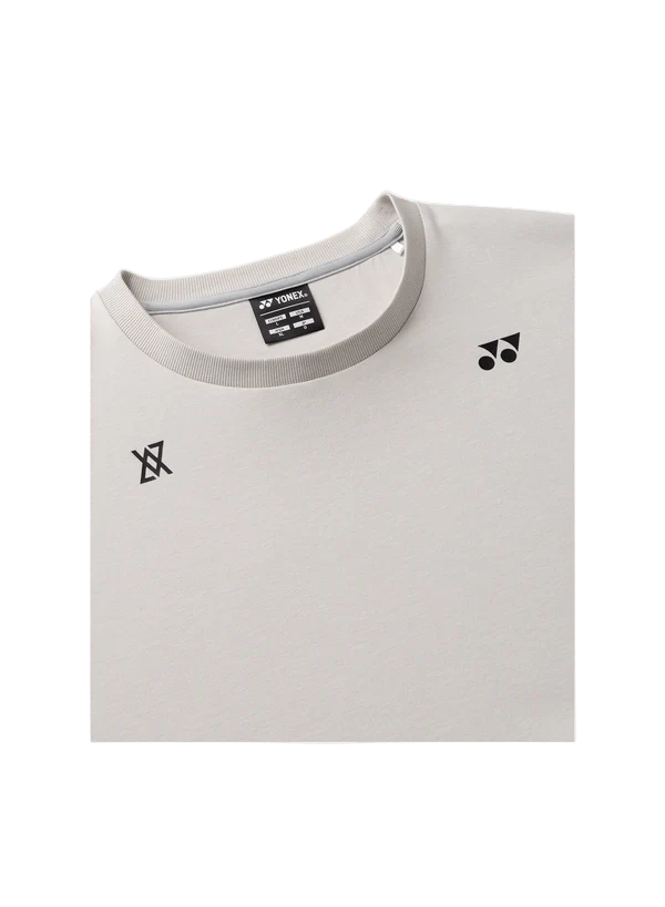 Yonex Unisex Sweat Shirt 30101 (Grayish Beige) - VA Edition - Image 3