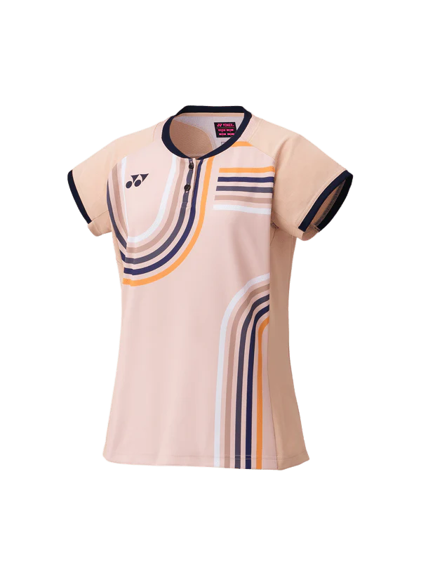 Yonex Women's Crew Neck Shirt 20854 (Pink Beige)